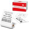 Phomemo Etichette autoadesive M200/M220/M221, 70 x 80 mm, per stampante Phomemo M200/M220/M221, 100 etichette per rotolo