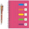 HIKPACKER A5 Quaderni Spirale Con Separator,Quaderno Con Divisori Con Etichette,A5 Quaderno Con Spirale,Taccuino Ad Anelli Con Etichette Di 5 Divisori Colorati A Righe,Quaderno A Spirale per Ufficio,Scuola