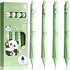 KCatsy Set di 4 Penne Cancellabili - Temi Panda ,Zampa,Gelato,Torta - Sfera sull'Estremità per Rimuovere l'Inchiostro - Penna A Scomparsa Cancellabili Inchiostro Termosensibile - Blu Diametro Punta 0,5 mm