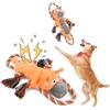 Rapidbok Gioco per Cani Interattivo, Peluche Interattivo per Cani, Giocattolo da Masticare per Cuccioli, Giochi con Squeak per Cani, Giochini Cane Indistruttibile, per Cani di Piccole, Medie e Grand