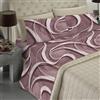 BANZAII TEXTILE INNOVATOR ONLINE Banzaii - Completo Lenzuola Matrimoniale In Microfibra Made In Italy Con Angolo h 30 cm Nicole Bordeaux