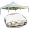 IBK Telo ricambio per gazebo 2x2/3x3/6x3 Tetto tessuto beige impermeabile doppio Anti Raggi UV, resistente (2x2)