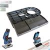 SLE Engineering Adattatore professionale per binario di guida per Bosch GKF 12V-8 per Makita/Bosch/Festool