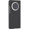 COQUE Custodia vivo X Fold3 Pro Shell, Cover per Telefono Pieghevole in Fibra di Carbonio per vivo X Fold3 Pro-Nero