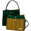Camomilla Milano Borsa a Mano Donna, Similpelle, Collezione Betsey, Misura M, Colore Verde