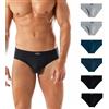 Intimitaly - 6 Slip Uomo Cotone Mutande Uomo Bianche Colorate Intimo Uomo (6 Slip Colorati (2neri 2grigi 2blu), 4XL)