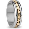 BERING Arctic Symphony Collection Verdon 7 - Anello da donna in acciaio inox, finitura lucida, color argento