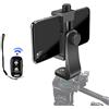 Peastrex Supporto per treppiede per iPhone, adattatore per morsetto porta cellulare con rotazione a 360 ° per smartphone da 3,5 pollici a 6,7 pollici, iPhone 12 Pro 11 10, Galaxy S21 20 Note 20, Nexus