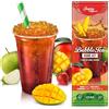 The Inspire Food Company INSPIRE FOOD Bubble Tea Kit - Mango-Boba, Sciroppo di Fragola e Mela Verde, Cannucce e Tè al Gelsomino. 100% Vegano, Senza Glutine, Senza Coloranti Artificiali