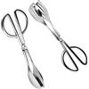 Drado Pinze Per Barbecue Insalata In Acciaio Inossidabile,Cucina Insalata Torte di Tong, Pinza da cucina a forbice, Pinze da Buffet per Servire Buffet Catering Feste, 26 cm