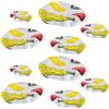 Westmark 10 coperture flessibili per pentole con elastico, plastica, bianco/colorato, 232922E3