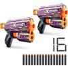 XSHOT Confezione di 2 pistole X-Shot Skins Crucifer Flux con (16) dardi di ZURU