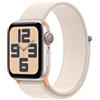 Apple Watch SE (2ª generazione, 2023) GPS + Cellular 40mm Smartwatch con cassa in alluminio color galassia e Sport Loop galassia. Fitness tracker, monitoraggio del sonno.