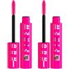 Maybelline New York Mascara Ciglia Sensazionali Firework Volume e Apertura dello Sguardo Scovolino con Setole a Spirale Formula in Gel Pro Vitamina B5 Tenuta 24H - 2 cosmetici da 10ml