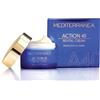 MEDITERRANEA COSMETICS Crema Viso Giorno e Notte Anti Primi Segni Con Ribosio, Maca, Acido Ialuronico e Filtri Solari Linea Action 40 Revital Cream - 50 ml