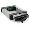 FANTEC BP-T3525 SAS I,II + SATA I,II,III - Cornice di ricambio per un HDD o SSD da 3,5/2,5 in un alloggiamento da 5,25 Supporto per disco rigido in alluminio, colore nero