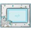 Atelier Moda Mavilla Porta foto unicorno bimbo argento 925 Porta foto pvd argentounicorno, retro legno. Bimbo cornici cm 9x13 - Marca: Atelier