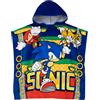 Sonic The Hedgehog Telo Mare Asciugamano Mare | Poncho Spiaggia Bambino | Taglia Unica Blu
