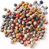 CANRNYACBZ 200 Pezzi Colorate Ceramica Perle, 6mm Perline Rotonde In Ceramica, Perle per Braccialetti B igiotteria per Creazione di Gioielli Bracciali Pendenti Artigianato