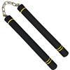 Fayscingo Arti Marziali Nunchakus di Schiuma Allenamento di Sicurezza Nunchucks Nunchaku per Bambini e Principianti (Giallo)