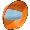 Amusingtao Vela pieghevole per kayak, barca a vela da 106,7 cm, con finestra trasparente, canoe sottovento per kayak, barca, barca a vela, canoa, stile pieghevole