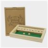 Kitchnexus Shut The Box - Set di 2 giocatori, fattoria in legno, gioco da bere, per serate, bar, gnole, gioco a forma di dati, con gli amici, famiglia strategia, 21 x 14.5 x 2.5 cm, colore: Verde