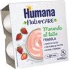 Humana merenda latte fragola 4 pezzi da 100 g