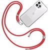 TBOC Cordino Catenella Laccio Strap Porta Cover [Rosso] per Telefono Cellulare da Collo - Tracolla Catenina con Cordini da Phone Cellulari Telefoni Accessori Universale Laccetti Donna Uomo