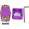 Vbest life Mini Porta Calcetto Magnetico Portatile con Supporto per Scatola Porta Gesso con Accessori fissi per Biliardo(Viola)