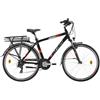 Atala e-Bike E-Run 7.1 FS 28" Uomo Shimano Tourney 7V EcoLogic 518Wh, Nero/Rosso
