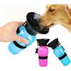 Hoobao 2 bottiglie d'acqua portatili per cani, bottiglia per cani da viaggio, senza perdite, bevande cani,500 ml, borraccia per viaggi, borraccia da passeggio, rosa