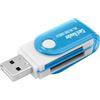 OcioDual Lettore Memoria USB 2.0 4 in 1 SDHC MMC MICROSD TF MICRO SD MS PRO DUO M2 USB Flash Adapter Multi Memory Card Reader