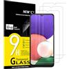 NEW'C 3 Pezzi, Vetro Temperato per Samsung Galaxy A22 5G (Non per Samsung Galaxy A22 4G), Pellicola Prottetiva Anti Graffio, Anti-Impronte, Senza Bolle, Durezza 9H, 0,33mm Ultra Trasparent, Resistente