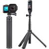 GEPULY Bastone per selfie estensibile da 71 cm, portatile, per GoPro Hero 12, 11, 10, 9, 8, 7, 6, 5, 4, 3 Session, Insta360, Akaso, SJCAM, DJI Osmo Action Camera e telefoni (3 in 1: impugnatura,