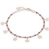 Comete Bracciale Gioielli Comete dorato rosa smalto rosso BRA 246