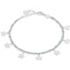 Comete Bracciale Gioielli Comete rodiato bianco smalto azzurro BRA 247