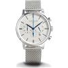 Locman 1960 crono bianco acciaio maglia milano 0254A06A-00AGNKB0