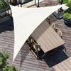 SUNNY GUARD Tenda a Vela Triangolare 3x3x4.25m HDPE,Vela ombreggiante parasole Traspirante Protezione Raggi UV per Giardino Esterno terrazza,Crema