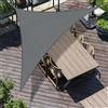 SUNNY GUARD Tenda a Vela Triangolare 3x3x4.25m HDPE,Vela ombreggiante parasole Traspirante Protezione Raggi UV per Giardino Esterno terrazza,Antracite