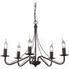 RL LIVE YOUR LIGHT Trio R1198-24 Country Lampadina, 5 Luci, Stile Antico, 57 cm