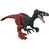 Mattel Jurassic World - Dominion Attacco Ruggente Megaraptor action figure dinosauro con mossa d'attacco e suoni,, giocattolo e regalo per bambini 4+ Anni, HGP79