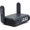 GL.iNet AXT1800 (Slate AX) Router WiFi 6 Gigabit Dual Band per Casa & viaggio, Portatile, AX1800Mbps, 3 Porte Gigabit, 1 Porta USB 3.0, VPN, WPA3, IPV6, MU-MIMO, 512GB Slot Per Scheda TF