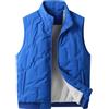 Peuignao Giubbino Smanicato Uomo Gilet Imbottito Pile Invernale Trapuntato Taglie Forti Giacca Senza Maniche Felpato Micropile Blu 6XL