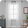 GIRASOLE HOME GIRASOLE Coppia Tende Voile Bianche Trasparenti Fantasia Reticolo Dorato Tenda per Soggiorno Camera Cameretta Porta Finestra Balcone 2 Pannelli con Tasca (Oro, 70_x_240cm)