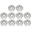 Sourcing Map M10 x 1.5 mm Pitch 304 dadi esagonali in acciaio INOX, confezione da 10