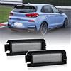 njssjd Luce targa LED compatibile con H.yundai i30 i30N PD PDE 2017-, H.yundai i30 Fastback N PD 2018-, Kia Rio 2018- Luci targa bianca allo xeno