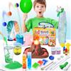 UNGLINGA 30+ kit di esperimenti scientifici per bambini, regali di giocattoli educativi STEM per ragazzi ragazze, set di chimica, palla rimbalzante, vulcano, strumenti scientifici