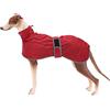 Geyecete Red-XS Geyecete - Cappotto invernale con fodera in caldo pile, abbigliamento per cani di taglia media e grande, fasce regolabili