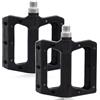 Yuknees Pedali per bici, bici da strada, mountain bike, pedali piatti in fibra di nylon da 9/16 pollici, per BMX, bici da strada, MTB (nero)