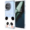 EASSGU TPU Silicone Custodia per OnePlus 11 5G (6.7 Inches), Cover Protettiva in Silicone TPU Motivo Dipinto Trasparente - Panda